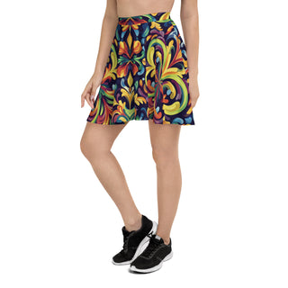 Skater Skirt Vibrant Designer Short Circle Flare Skirt