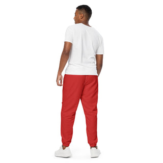 Track Pants Red Unisex Athletic Pants