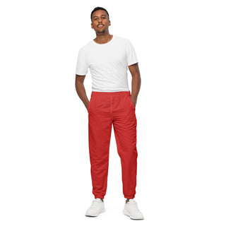 Track Pants Red Unisex Athletic Pants