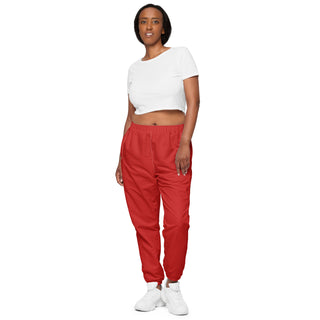 Track Pants Red Unisex Athletic Pants