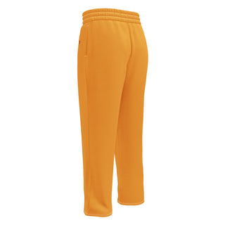 Joggers Wide Leg Orange Unisex Relaxed Fit Jogging Pants