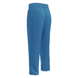 Joggers Wide Leg Blue Unisex Relaxed Fit Jogging Pants