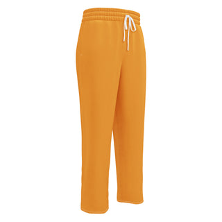 Joggers Wide Leg Orange Unisex Relaxed Fit Jogging Pants