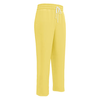 Yellow Wide-Leg Joggers by Ellen Jean