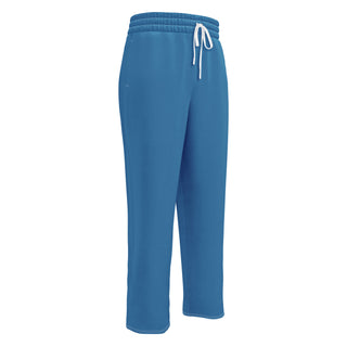 Joggers Wide Leg Blue Unisex Relaxed Fit Jogging Pants