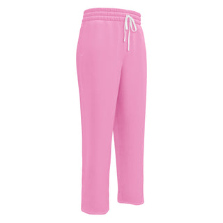 Breast Cancer Awareness Pink Ribbon Wide-Leg Joggers by Ellen Jean