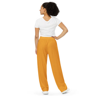 Orange Loungewear Wide Leg Pants by Ellen Jean