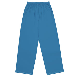 Blue Loungewear Wide Leg Pants by Ellen Jean