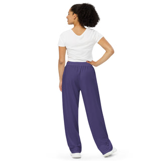 Purple Loungewear Wide Leg Pants by Ellen Jean