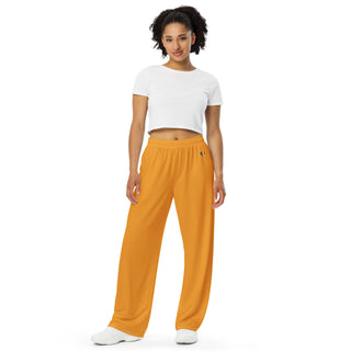 Orange Loungewear Wide Leg Pants by Ellen Jean