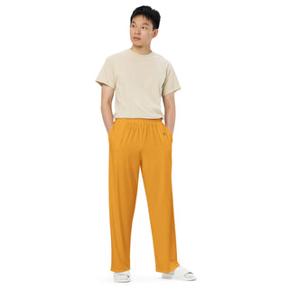 Orange Loungewear Wide Leg Pants by Ellen Jean