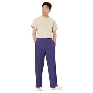 Purple Loungewear Wide Leg Pants by Ellen Jean