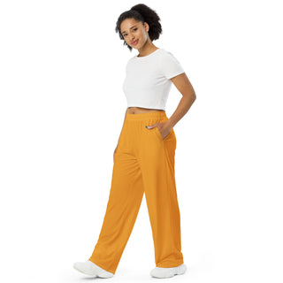 Orange Loungewear Wide Leg Pants by Ellen Jean