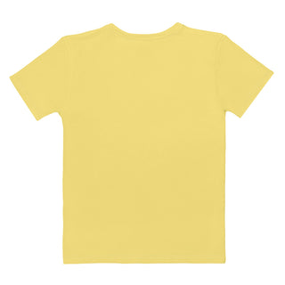 Womens Shirt Yellow Casual Short Sleeve Tees Top