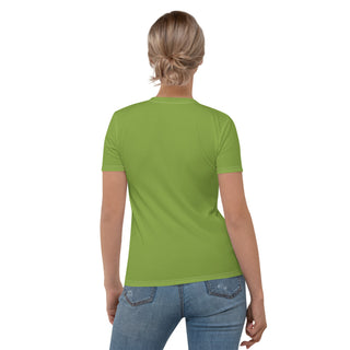 Womens Shirt Green Casual Short Sleeve Tees Top