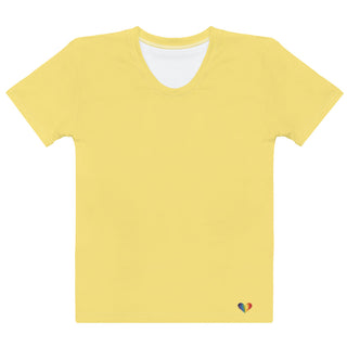 Womens Shirt Yellow Casual Short Sleeve Tees Top