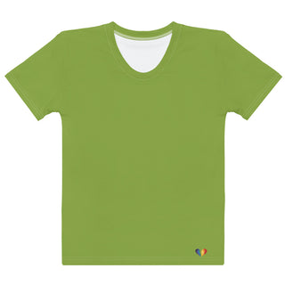 Womens Shirt Green Casual Short Sleeve Tees Top