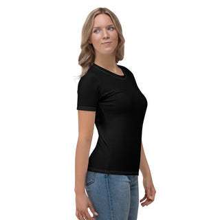 Womens Shirt Black Casual Short Sleeve Tees Top