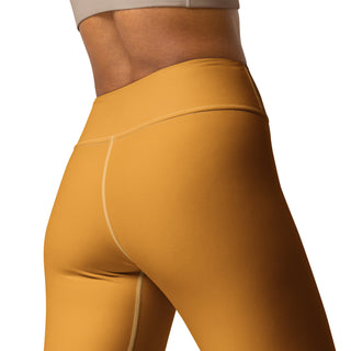 Yoga Leggings Orange Athletic Soft and Stretchy Yoga Pants