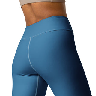 Yoga Leggings Blue Athletic Soft and Stretchy Yoga Pants