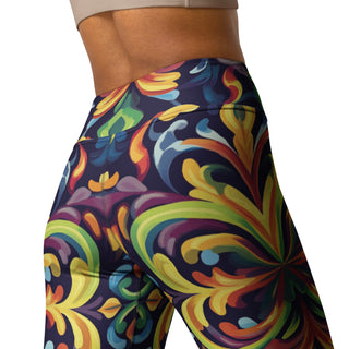 Yoga Leggings Vibrant Designer Athletic Soft and Stretchy Yoga Pants