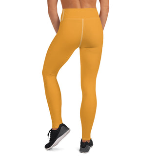 Yoga Leggings Orange Athletic Soft and Stretchy Yoga Pants