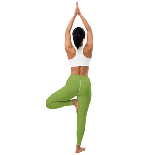 Yoga Leggings Green Athletic Soft and Stretchy Yoga Pants