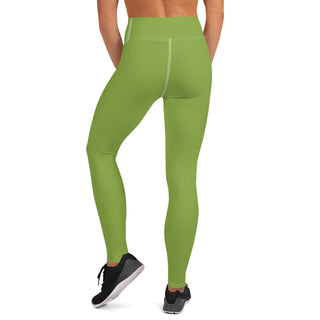 Yoga Leggings Green Athletic Soft and Stretchy Yoga Pants