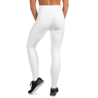 Yoga Leggings White Athletic Soft and Stretchy Yoga Pants