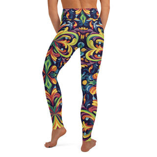 Yoga Leggings Vibrant Designer Athletic Soft and Stretchy Yoga Pants