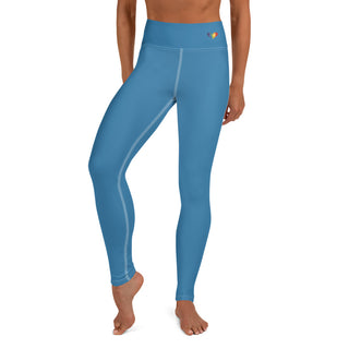 Yoga Leggings Blue Athletic Soft and Stretchy Yoga Pants