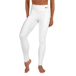 Yoga Leggings White Athletic Soft and Stretchy Yoga Pants