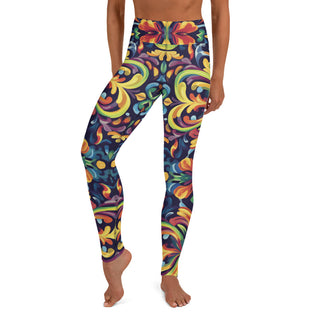 Yoga Leggings Vibrant Designer Athletic Soft and Stretchy Yoga Pants