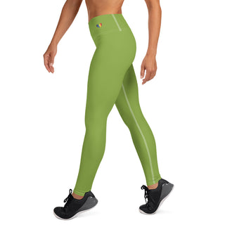 Yoga Leggings Green Athletic Soft and Stretchy Yoga Pants