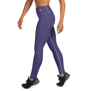 Yoga Leggings Purple Athletic Soft and Stretchy Yoga Pants