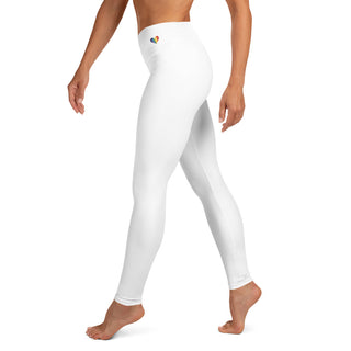 Yoga Leggings White Athletic Soft and Stretchy Yoga Pants