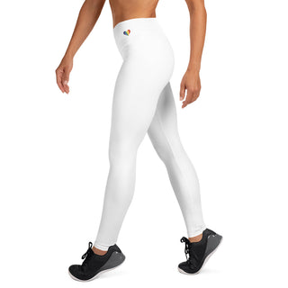 Yoga Leggings White Athletic Soft and Stretchy Yoga Pants