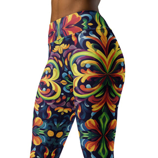 Yoga Leggings Vibrant Designer Athletic Soft and Stretchy Yoga Pants