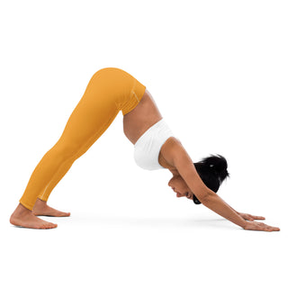 Yoga Leggings Orange Athletic Soft and Stretchy Yoga Pants