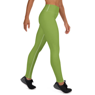 Yoga Leggings Green Athletic Soft and Stretchy Yoga Pants