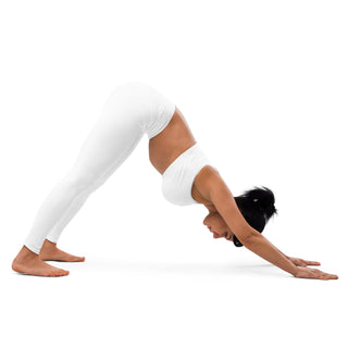 Yoga Leggings White Athletic Soft and Stretchy Yoga Pants