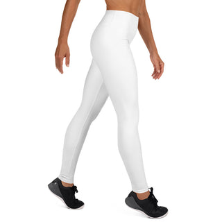 Yoga Leggings White Athletic Soft and Stretchy Yoga Pants