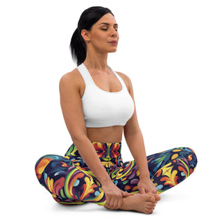 Yoga Leggings Vibrant Designer Athletic Soft and Stretchy Yoga Pants