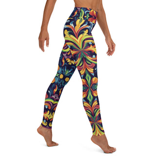 Yoga Leggings Vibrant Designer Athletic Soft and Stretchy Yoga Pants