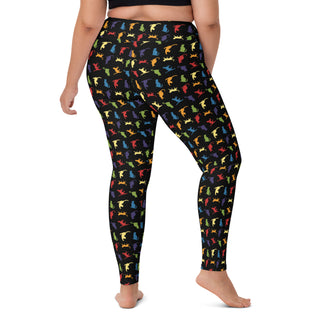 Yoga Cat Lover Black Athletic Soft and Stretchy Yoga Pants