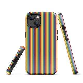 iPhone Case Rainbow Stripe with Hard Protective Shell Cover for iPhone