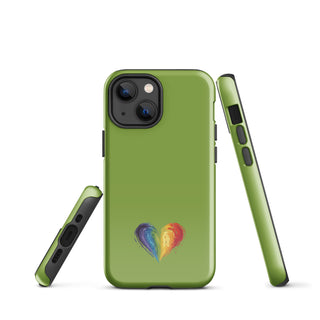 Green Rainbow Heart iPhone Case – Fresh & Protective Ellen Jean iPhone Cover