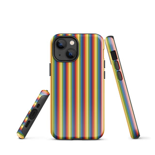 iPhone Case Rainbow Stripe with Hard Protective Shell Cover for iPhone