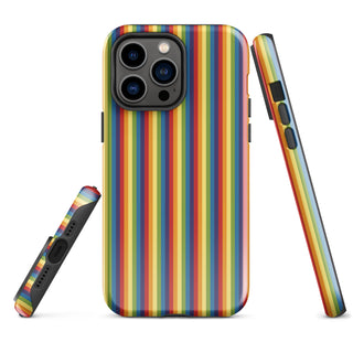 iPhone Case Rainbow Stripe with Hard Protective Shell Cover for iPhone