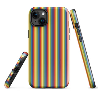 iPhone Case Rainbow Stripe with Hard Protective Shell Cover for iPhone